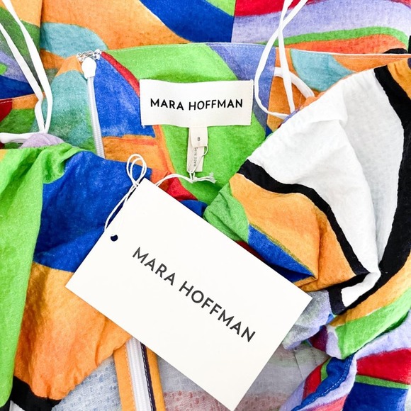 Mara Hoffman Samara Strapless Cutout Midi Dress Alegasia Print - Picture 11 of 12